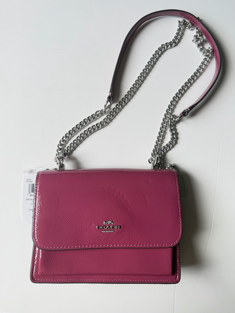 NWT Coach Mini Clara XB  Crnkld Leather Crossbody Bag $328